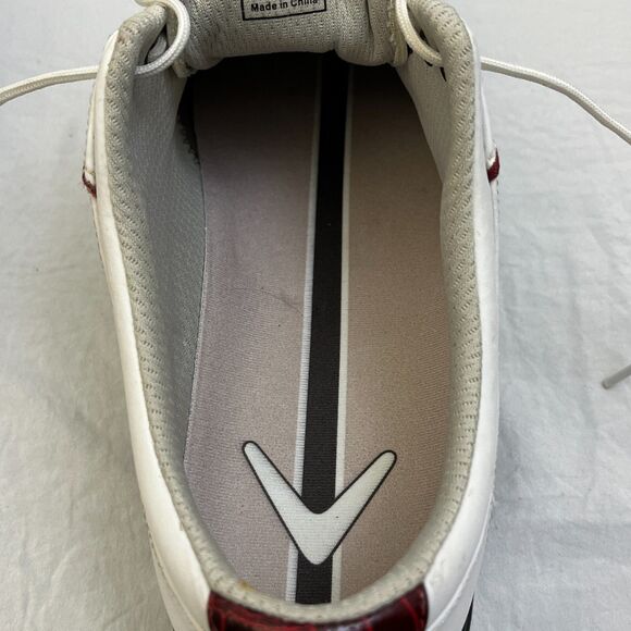 Callaway White and Burgundy Athletic Shoes - Picture 12 of 13